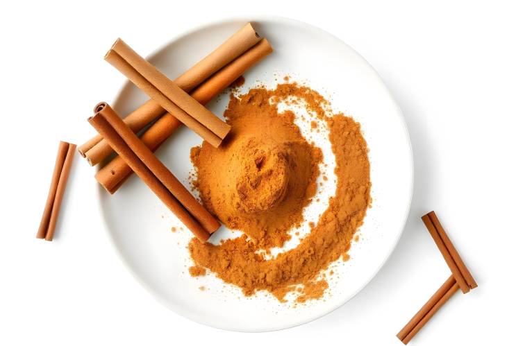 Cinnamon Magic Sticks and Powder on a Plate